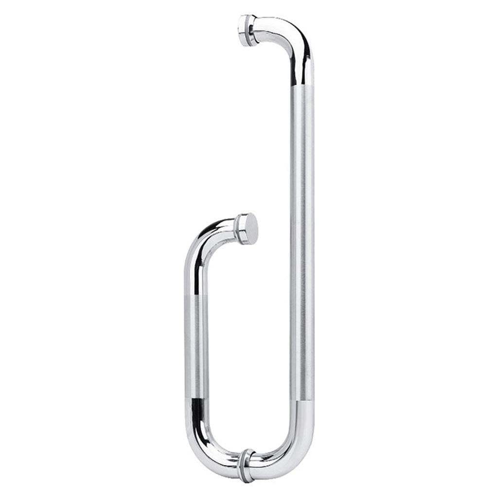 Poignée de porte coulissante en acier inoxydable en L pour chambre