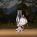 DNRVK 2 Pcs Large Oil Lamp Vintage Glass Kerosene Lamp Lantern Rustic Wall Mounted Oil Lamps for Indoor Use Emergency Lighting Home Decor Hurricane Lamp with 3/4