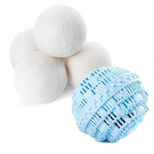 Laundry Dryer Balls for Washing Machine, Eco Friendly Wool