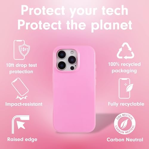 Sonix Case for iPhone 16 Pro | Compatible with MagSafe | 10ft Drop Tested | Gloss Pink Rose - 3