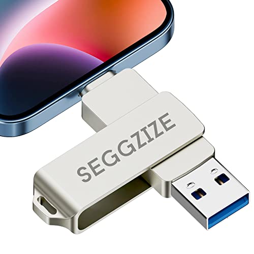 Seggzize 128Gb Photo Stick For Iphone Memory Stick For Photos And Videos,3 In 1 Iphone Flash Drive External Storage, Usb 3.0 Flash Drive For Iphone,Ipad,Type C Devices,Computer,Mac #TOP10