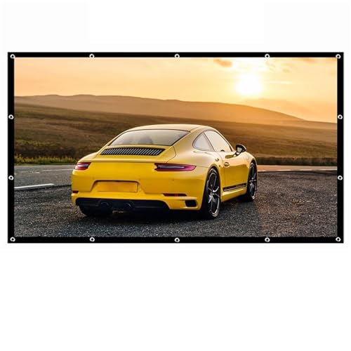 écran de Projection motorisé Écran de projecteur portatif écrans de Projection de Rideau Simples 16:9 pour projecteur de Bureau extérieur à la Maison videoprojecteur(100 inch)