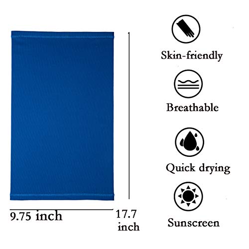 Sun UV Protection Neck Gaiter Face Mask Washable Reusable Face Cover Scarf Dust Wind Bandana Balaclava for Fishing Hiking