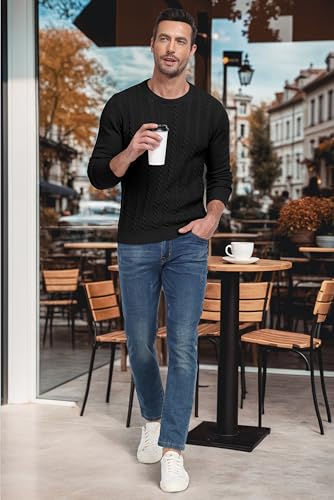 Pull d'hiver chaud homme protection thermique et col rond isolant - 2