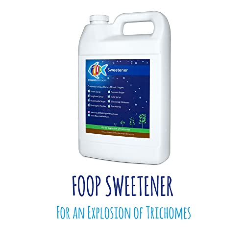 Foop Sweetener: Organic Sweetener For Plants | Creates An Explosion Of Trichomes And Improves Plant Flavor | Works With All Media And Nutrient Lines | Delivers Eight Organic Sugars (1 Gallon) #TOP1