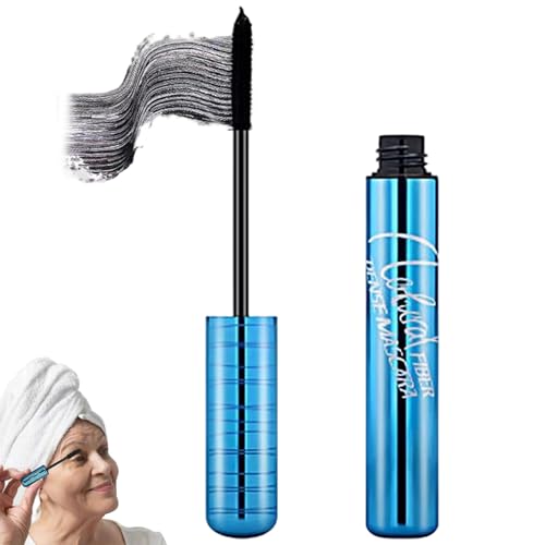 Máscara de pestañas para mujeres, hipoalergénica, resistente al agua, máscara natural voluminizadora para pestañas cortas y delgadas
