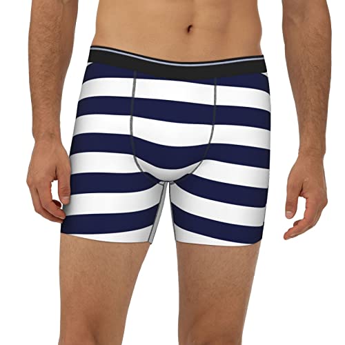 Men's Boxer Briefs Comfy Breathable Boxer Shorts Neon Gradient Blue Novelty Briefs Underpants For Men2