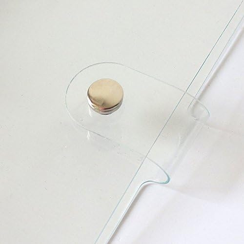 Chris.W 1Pack Transparent Soft PVC 6-Ring Binder Cover w/Snap Button Closure for Ring-Bound Planner Pages, A5 Size(Inner Paper Not Included) (Clear, A5)