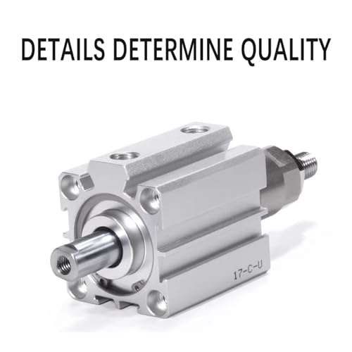 Cylindre pneumatique compact double effet SDAJ63 mm course réglable aluminium - 6