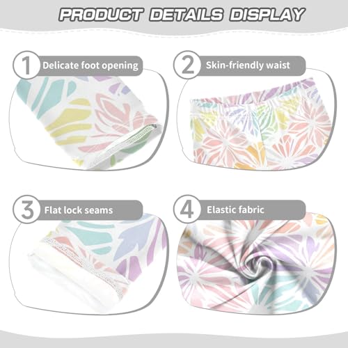 KLL Mandala Lattice Toddler Girls' Cotton Leggings Stretchy Full Length Activewear Sports3