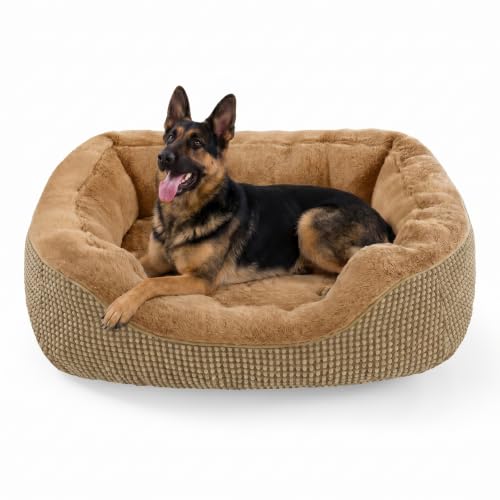 Image of INVENHO XL Dog Beds Large Sized Dog, Washable Orthopedic Warming Soft Sleeping Durable with Anti-Slip Bottom