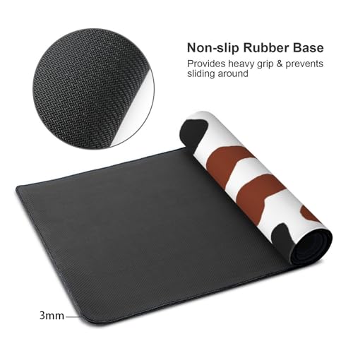 Tapis de souris grand format avec bords cousus et base caoutchouc - 3