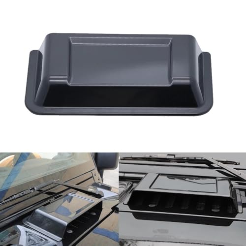 Cubierta de ventilación de capó compatible con Jeep Wrangler JK TJ de 1996 a 2017 2