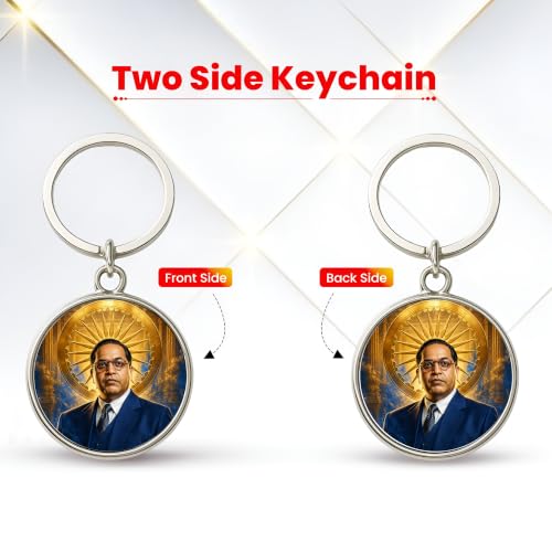 Image of MG | Protective Evil Eye /Spiritual Symbols /Om /Motivational Keychains | Double-Sided Metal Key Ring | Good Luck and devine Charm for Car, Bike, Home & Office
