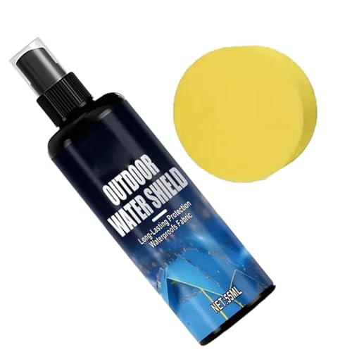 Demsyeq Spray impermeabile | Scudo d'acqua per zaino da esterno – Spray portatile antipioggia in tessuto per scarpe da ginnastica in pelle tela tenda stivali mobili abbigliamento all'aperto