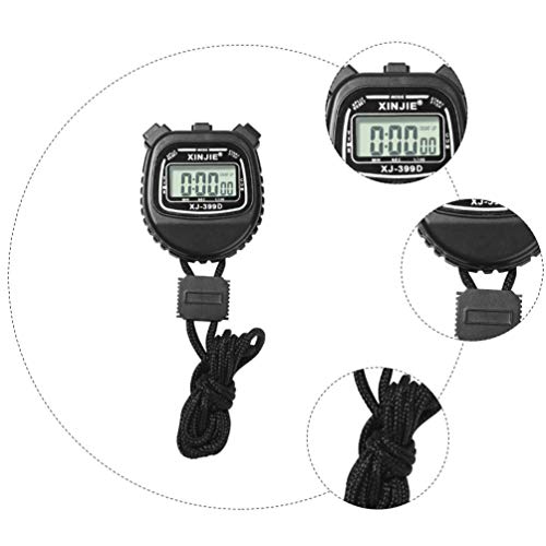 Cronômetro digital à prova d'água da VICASKY, cronômetro, cronômetro, mostrador grande, despertador