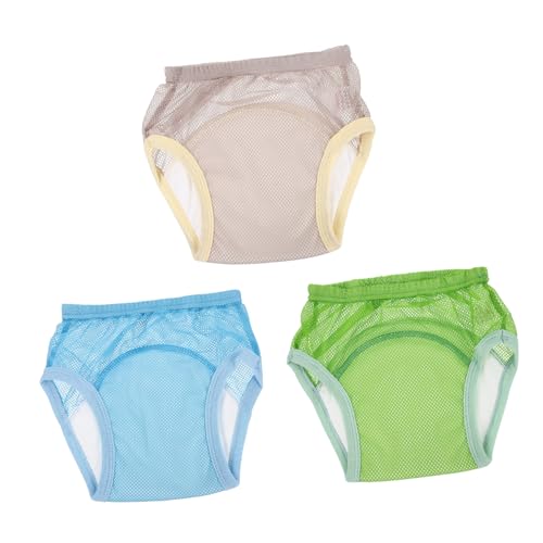 Mikikit 3 pièces Culottes Entraînement Garçon Fille Réutilisables Ajustable Sous-vêtements Respirants Protection Contre Les Fuites pour Garçons Apprentissage Propreté Pot et Toilette