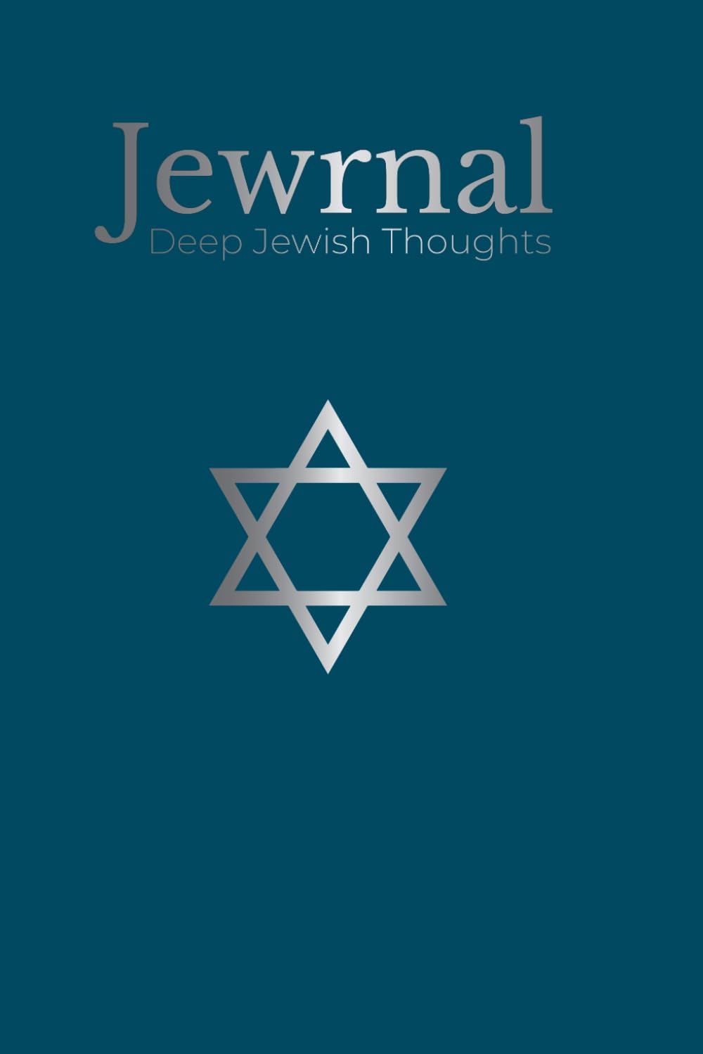 Jewrnal: Jewish Themed Blank Lined Notebook