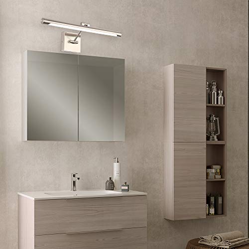 Single Arm Led Picture Lights 16.53 Inch, Joosenhouse Full Metal Artwork Lamp With Rotatable Sconces Lamp Head, 9W (45W Eqv.), Hardwired Connection, 3000K Warm White 560Lm, Brushed Nickel Finish… #TOP7