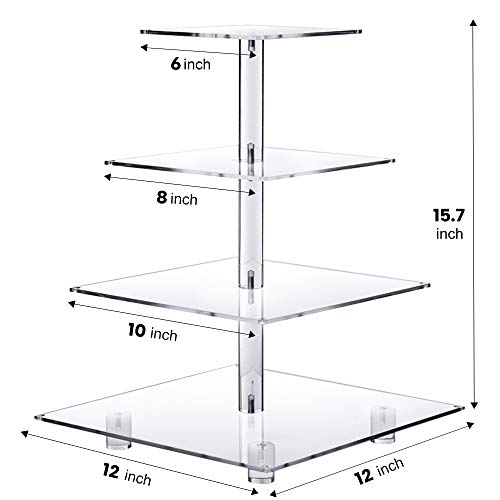 image for YestBuy Cupcake Stand – Premium Holder Acrylic Tower Display Cady Ba