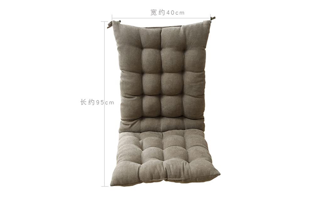 Coussins De Chaise Dossier Haut, Coussin De Chaise Intérieur Mobilier Jardin Épaissi Coussin De Chaise De Patio Extérieur, 31.5"x15.75 Pouces(Vert Armée