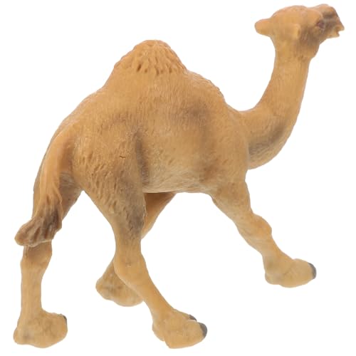 NOLITOY Figura Decorativa de Camello Pequeña con Superficie Lisa Modelo de Dromedario para Decoración Infantil y Hogar Juguete Educativo de Animal Salvaje Realista