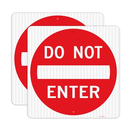 Plaque Do Not Enter T&R rétrofléchissante et étanche pour guider le trafic en extérieur