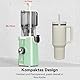 LINKChef Entsafter Slow Juicer, Entsafter Gemüse und Obst Testsieger mit 115 mm großem, Entsafter Kaltentsafter für ganze Früchte/Gemüse, Blitzreiniger, Einfacher Installation, BPA Frei, 200w hellgrün