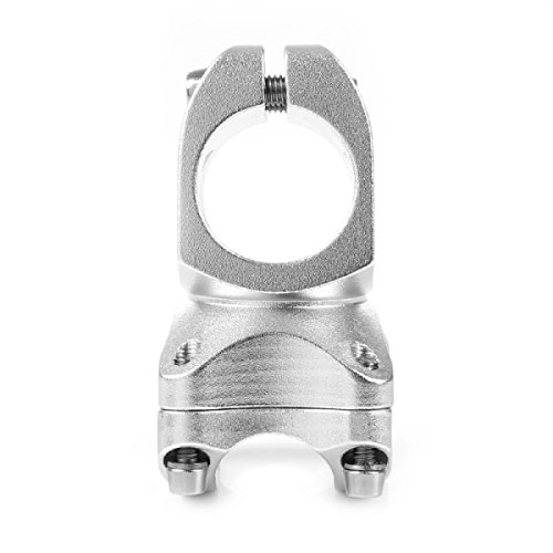 DEERU Bike Stem 25.4 x 32mm 7 Degree Mountain Bike Stem Bicycle Handlebar Stem Suitable for BMX MTB Road Bike (Aluminum Alloy) (Silver)