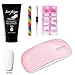 Produktbild CUEYU Poly Quick Gel Nail Building Kit, USB Nagellampe Poly Gel Falsche Nägel Liquid Double-End Nagelschieber Set (A)