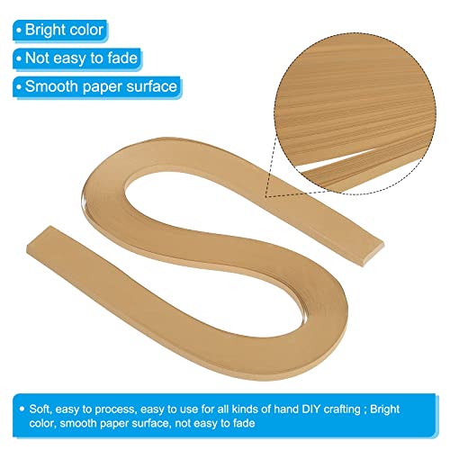 PATIKIL Quilling Strips Paper 120pcs 3/16"(5mm) 54cm Origami Paper Quilling Strip for Art DIY Hand Craft Christmas Coffee Color - Image 3