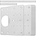 Price comparison product image MUKLEI 10 PCS 90x90 mm Cabinet Hinge Repair Plate Kit with Holes, Kitchen Cupboard Mounting Plate Wardrobe Door Hinge Mending Plate, Stainless Steel Concealed Hinge Repair Plates with 60 Screws