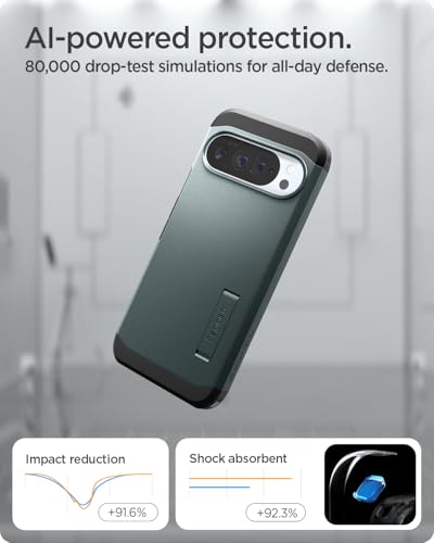 Coque Spigen Tough Armor MagFit Google Pixel 10 Pro XL Vert - 5