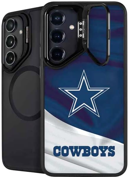 Skinit Kickstand Phone Case Compatible with Galaxy S24 FE - Officially Licensed NFL Dallas Cowboys Design