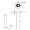 JACKYLED Screw Type T8 Lamp Holder with Wires 50-Pack UL Non-shunted Tombstone Light Socket for LED Fluorescent Tube Replacements