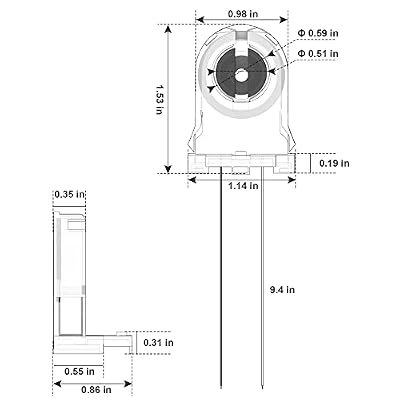 JACKYLED Screw Type T8 Lamp Holder with Wires 50-Pack UL Non-shunted Tombstone Light Socket for LED Fluorescent Tube Replacements