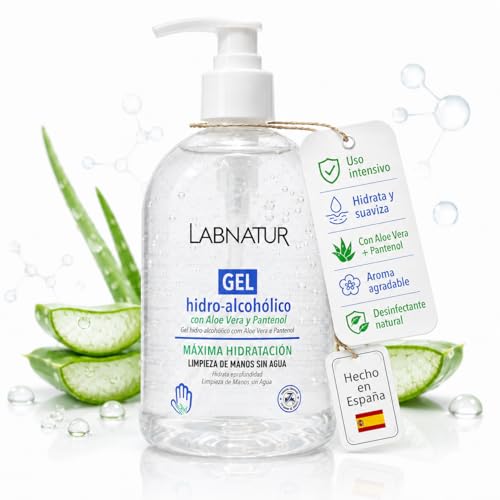 SYS Gel Hidroalcohólico – Con Aloe Vera y Pantenol – Limpieza de Manos Sin Agua – Higienizante Total 70% Alcohol – Hidratante y Suave – Uso Diario - 500 ml