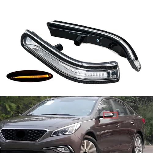 Luz de giro para retrovisor de Sonata 9 2015-2019 lámpara intermitente lateral de coche 5