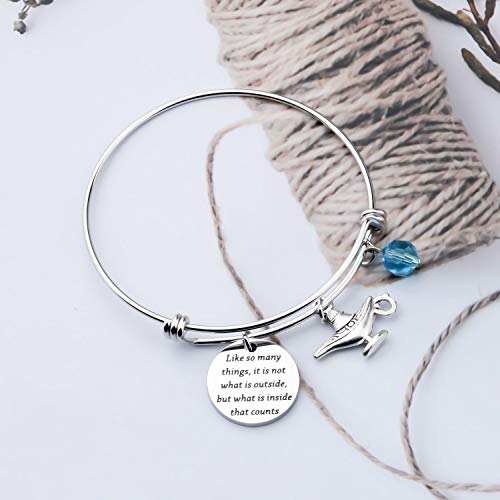 UJIMS Princess Movie Inspired Gifts Magic Charm Lamp Bracelet Cartoon Movie Jewelry4