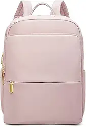 Mochila Feminina de Nylon Impermeável, Compartimento para Notebook de 14 polegadas, Ideal para Comutar, ir à Escola e Uso Casual