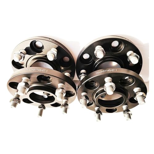 Adaptateur d'espacement de roue en aluminium noir pour Mitsubishi