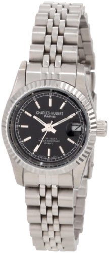 Charles-Hubert- Paris Womens Stainless Steel Quartz Watch #6635-WB