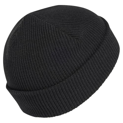 adidas Mixte Essentials Cuffed Beanie, Black/White, M