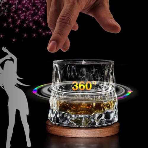 Set de 2 vasos de cristal para vino 10 oz con posavasos miniatura 5
