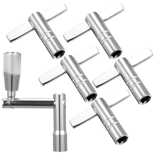 6 Pack Drum Keys, Universal Drum Accessories with Continuous Standard Motion Speed key for Tuning...