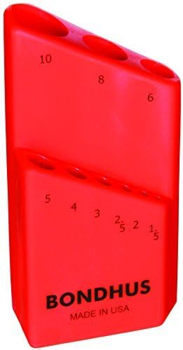 Bondhus 18099 Bondhex Color Coded Case Holds 9 Tools, 1/5mm-10mm by Bondhus