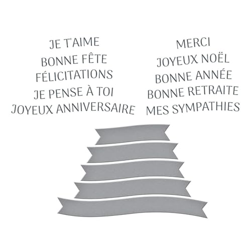 BetterPress French Sentiments Spellbinders, grabe frases sin manchas 2