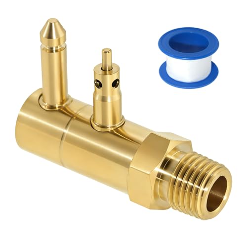 8883-6 Quick-Connect Tank Adapter, 1/4-Inch NPT Thread Brass Fuel Connector, Compatible with Fuel Lines and Tanks, Leak-Proof Secure Installation