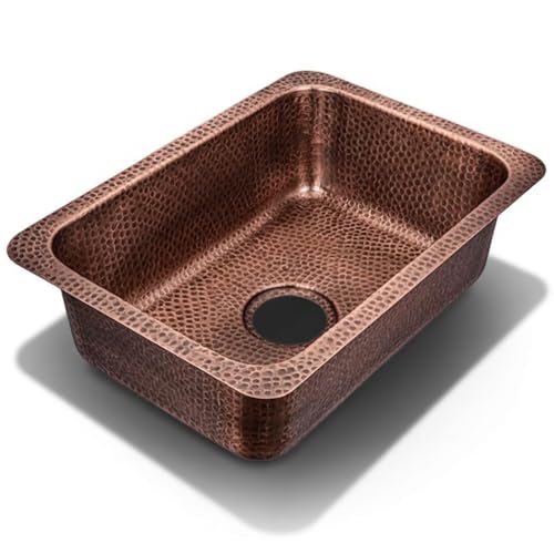 Moroccan Handmade Hammered Copper Kitchen Sink – Rustic Farmhouse Undermount