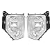 HECASA Pair Headlight Assembly w/Fog Light Compatible with 2008-2012 Jeep Liberty Replacement for CH2502196 CH2503196 Front Headlamp Fog Driving Lamp Clear Lens Chrome Housing - Driver&Passenger Side